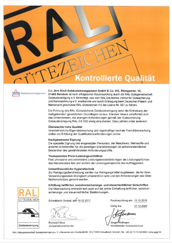 RAL-Gütezeichen RAL-Gütezeichen